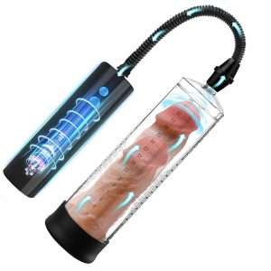 Electric penis pump enlargement vacuum pump with 3 penis pump sleeves and 1 vagina mold