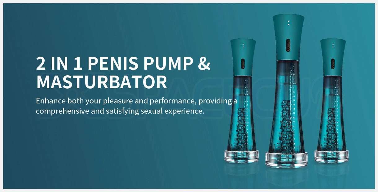 Pearlvibe 2 IN 1 Penis Vacuum Pump 3 Modes Suction Training Masturbator