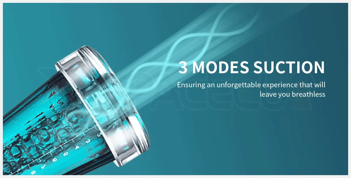 Pearlvibe 2 IN 1 Penis Vacuum Pump 3 Modes Suction Training Masturbator