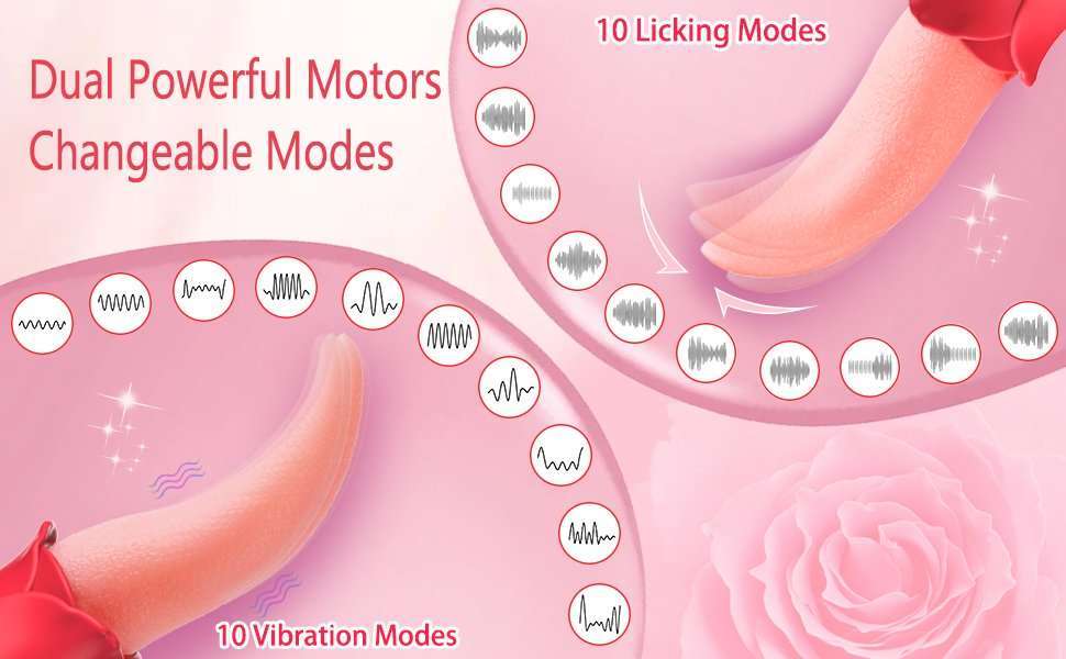 Pearlvibe Rose Tongue Sex Stimulator