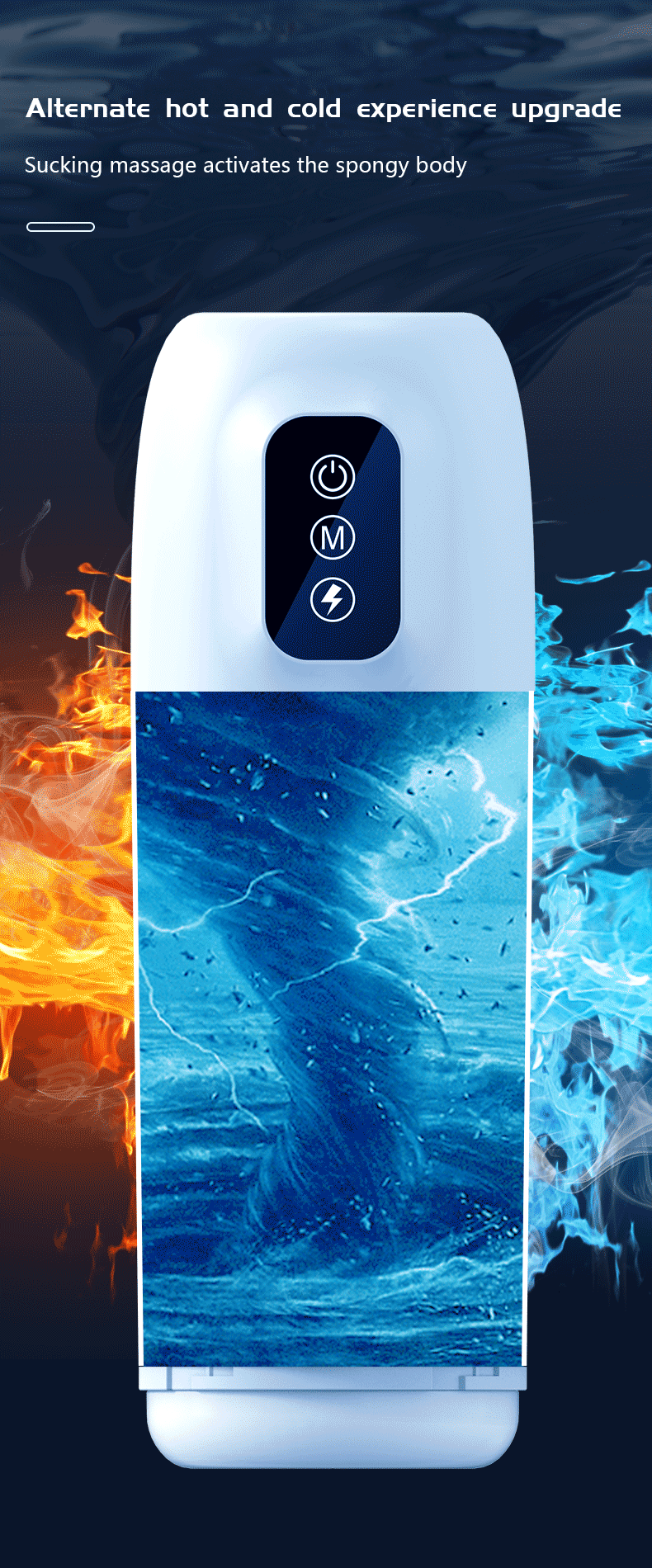 Diver 4-in-1 Waterproof Telescopic Vibration Heating Masturbation Cup