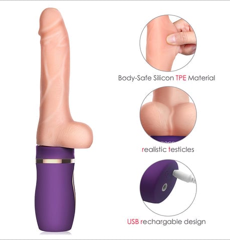 EROCOME AURIGA G-spot thrusting Dildo Vibrator