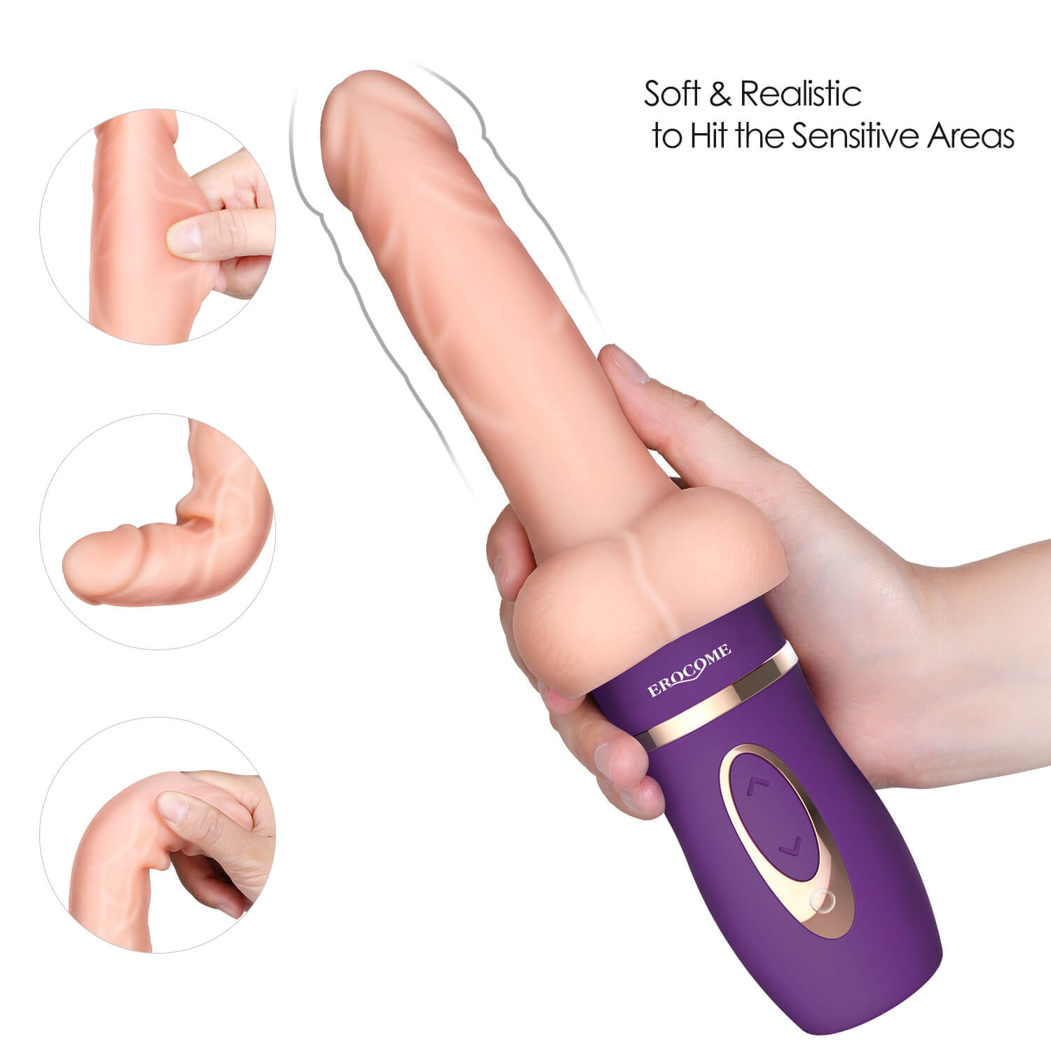 EROCOME AURIGA G-spot thrusting Dildo Vibrator