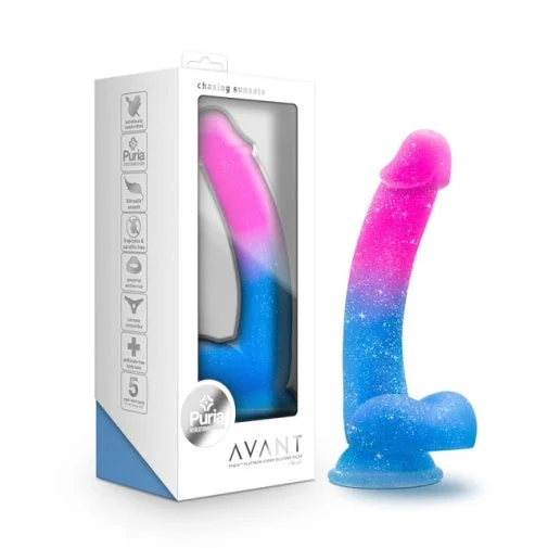 BlushAvantChasingSunsets7.75inSiliconeDildowithBallsSuctionCupMermaid_3 Blush Avant Chasing Sunsets 7.75 in Silicone Dildo with Balls Suction Cup Mermaid