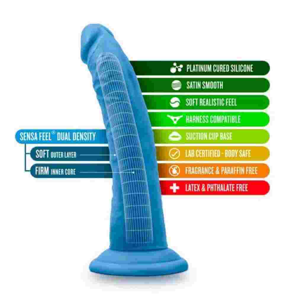 Blush Neo Elite - 7.5 Inch Silicone Dual Density Cock