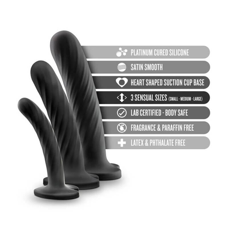 Blush Temptasia Twist Small Silicone Dildo Plug
