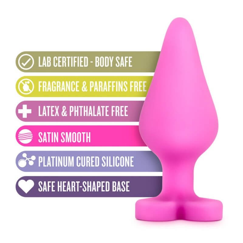 Blush Play with Me Candy Heart Butt Plug