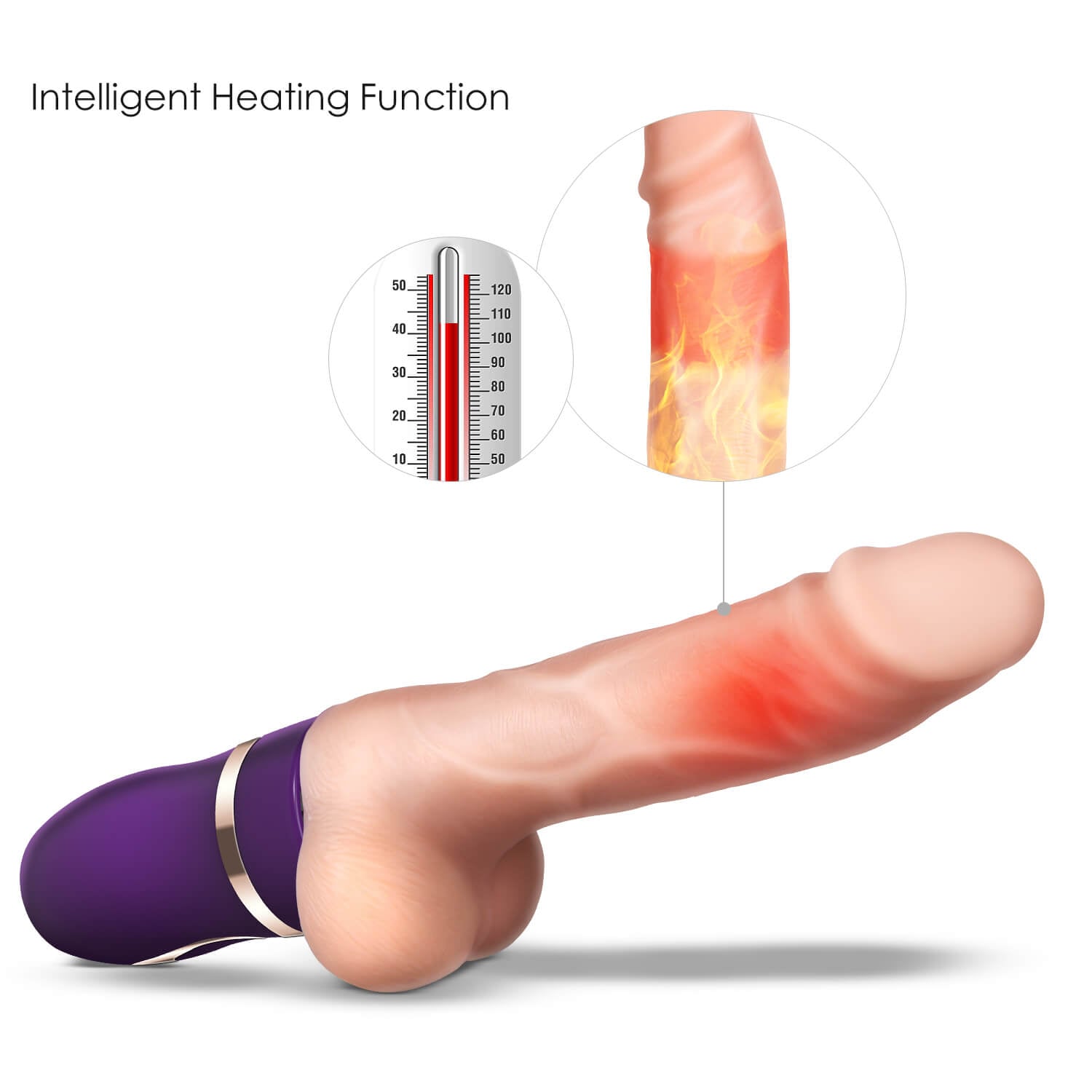 EROCOME AURIGA G-spot thrusting Dildo Vibrator