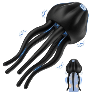 XG12 Jellyfish-Shaped Silicone Glans Vibrator with 10 Vibrating Modes