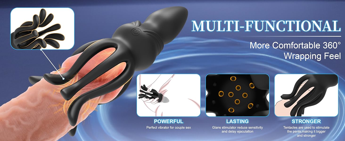 4 In 1 Super Strong Vibration 9 Different Vibration Modes Unisex Sex Toy