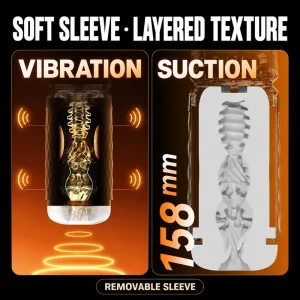 GX1 layered removable sleeve with vibration and suction illustration
