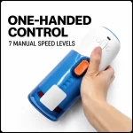 S2 PRO one-hand controls and seven manual speed levels